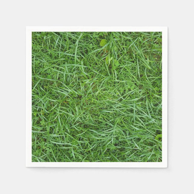 wet green grass napkin (Front)