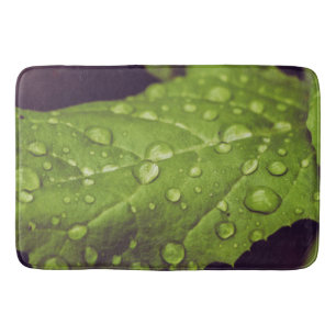 Wet leafs bath mat
