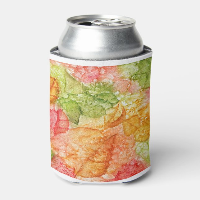 Wet Leaves of Autumn Can Cooler (Can Front)