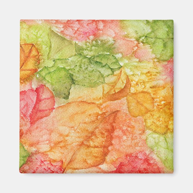 Wet Leaves of Autumn Magnet (Front)