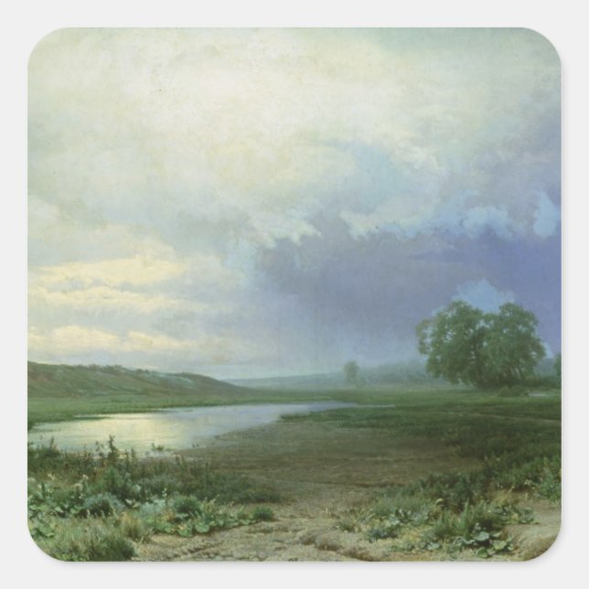 Wet Meadow, 1872 Square Sticker (Front)