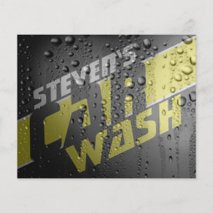 Wet metallic faux texture drops flyer