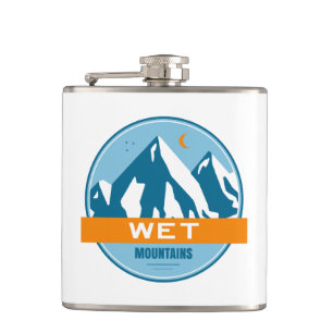 Wet Mountains Colorado Hip Flask