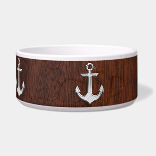 Wet Nautical Mahogany Anchor Steel