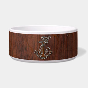 Wet Nautical Mahogany Anchor Steel
