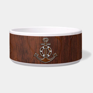 Wet Nautical Mahogany Anchor Steel