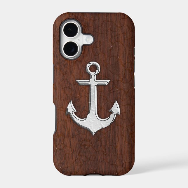 Wet Nautical Mahogany Anchor Steel (Back)