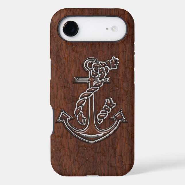 Wet Nautical Mahogany Anchor Steel (Back)