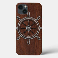 Wet Nautical Mahogany Anchor Steel