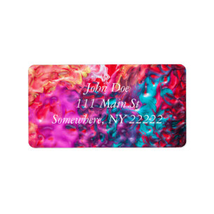 Wet Paint Abstract Label