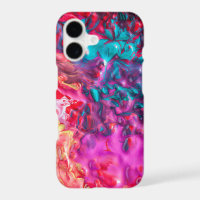 Wet paint colourful abstract art palette swirl