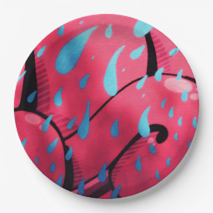 wet paint paper plate