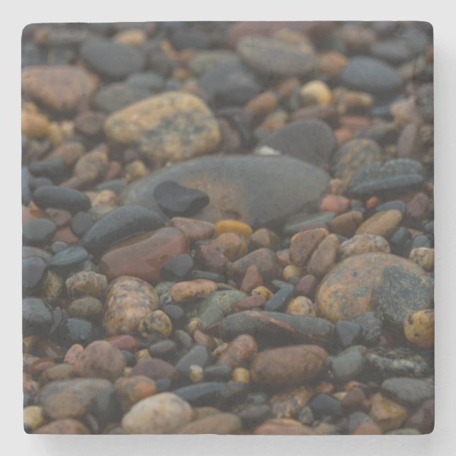 Wet Pebbles Stone Coaster (Front)