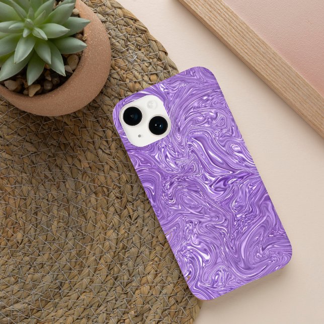 Wet Purple Modern Abstract  Case-Mate iPhone Case (Creator Uploaded)