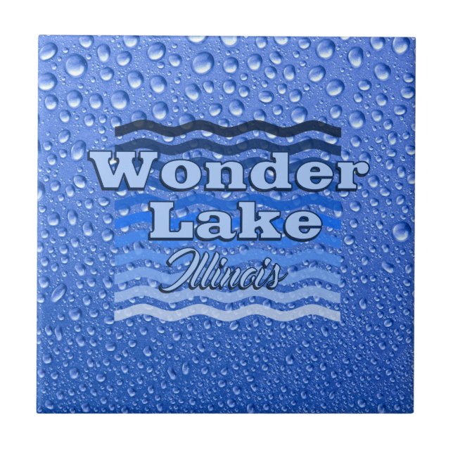 Wet Small (4.25" x 4.25") Ceramic Photo Tile (Front)