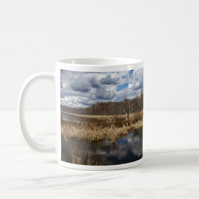 Wetland Cloudscape Coffee Mug (Left)