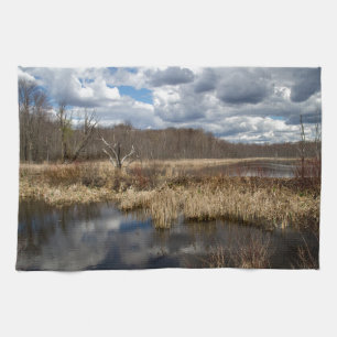Wetland Cloudscape Tea Towel