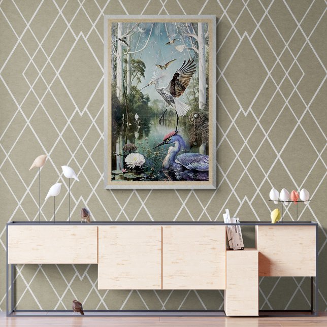 Wetland Magic Birds Nature Series Poster (Creator Uploaded)