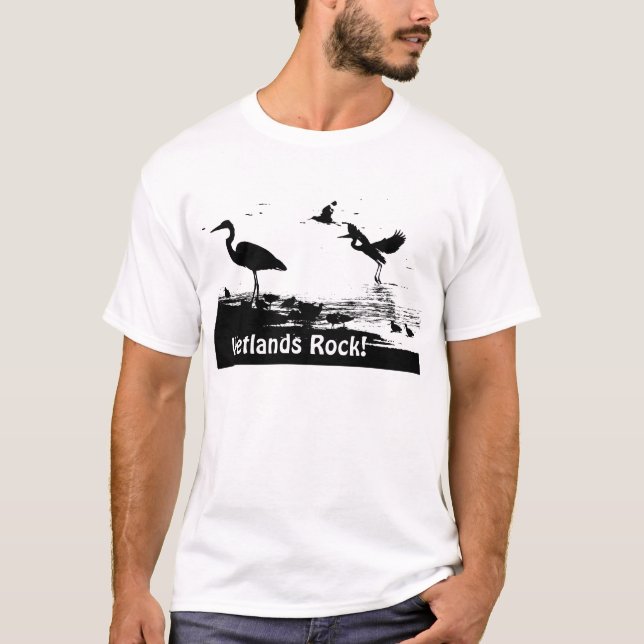 Wetlands Rock! Silhouettes T-Shirt (Front)