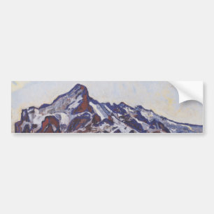Wetterhorn Mountain (Snowy Winter Landscape) Bumper Sticker