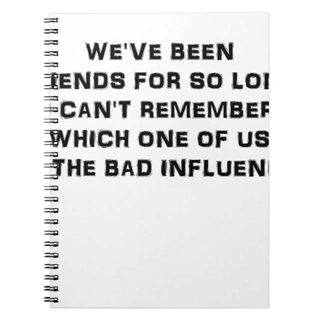 WEVE BEEN FRIENDS FOR SO LONG I CANT REMEMBER WHIC NOTEBOOK (Front)