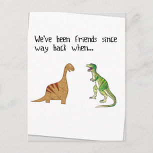 We've been friends postcard