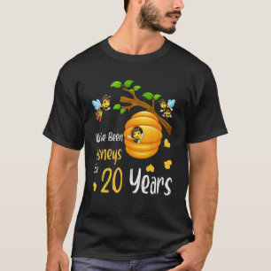 We've Been Honeys For 20 Years 20Th Wedding Annive T-Shirt