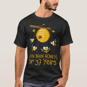 We've Been Honeys For 37 Years. 37th Wedding T-Shirt