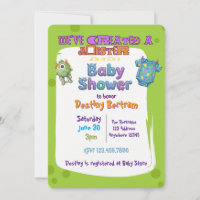 We've Created a Monster Green Baby Shower