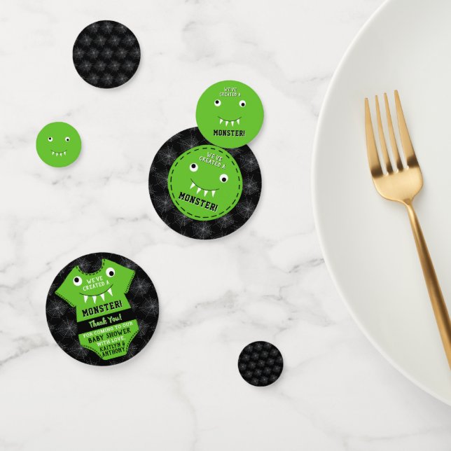 "We've Created A Monster" Halloween Baby Shower Confetti (Group)