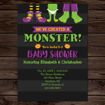 We've Created A Monster! Halloween Baby Shower