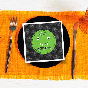 "We've Created A Monster" Halloween Baby Shower Napkin