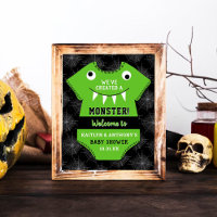 "We've Created A Monster" Halloween Baby Shower