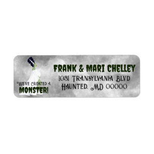 We've Created a Monster! Return Address Label