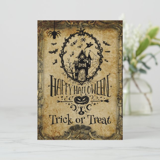 We've Gone Batty Halloween Party Invitation (Standing Front)