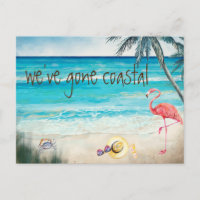 We've Gone Coastal Moving Announcement Beach