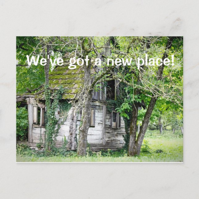 We've got a new place postcard (Front)