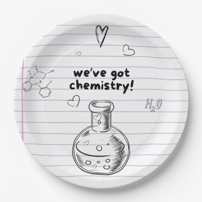 We've Got Chemistry Paper Plates (Front)