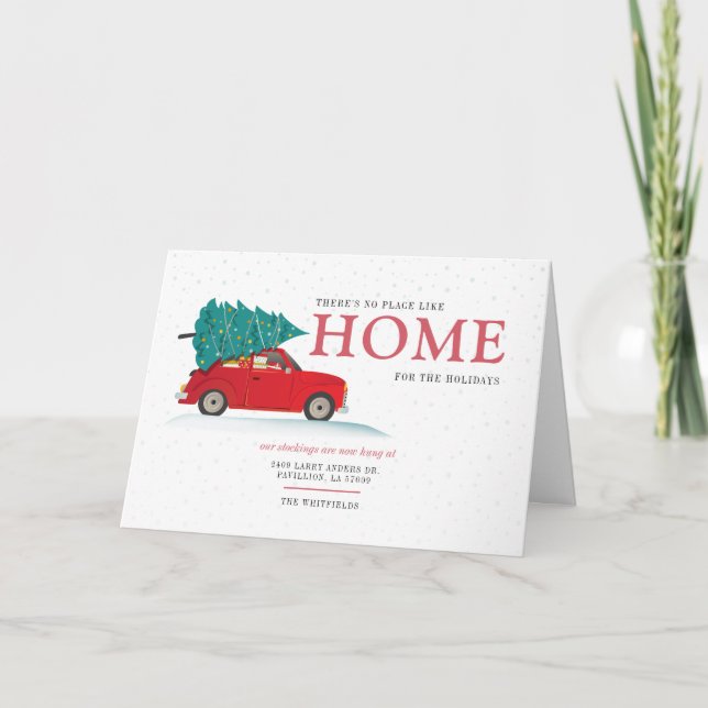 We've Moved Address Holidays Moving Announcement (Front)