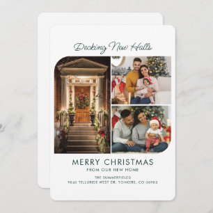 We've Moved Address Photo Collage Christmas Moving Holiday Card