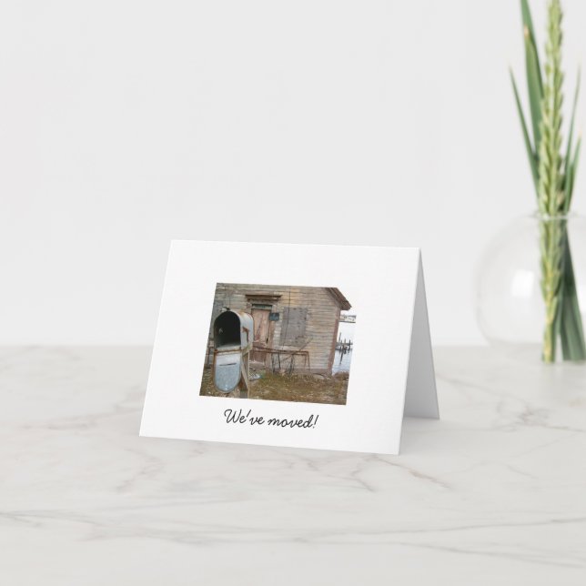 We've moved! announcement (Front)