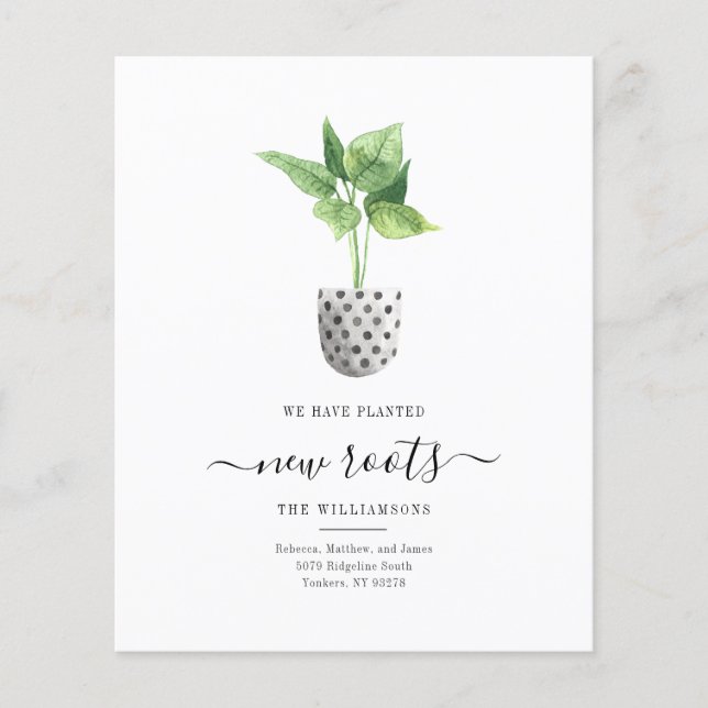 We've Moved Boho Moving Announcement (Front)