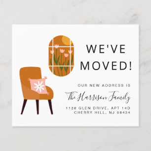 We've Moved Boho Terracotta Moving Announcement