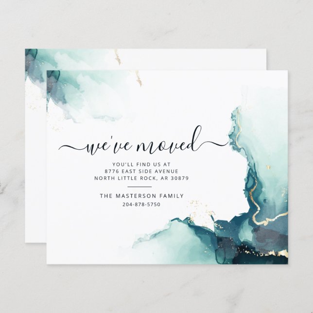 We've Moved Budget Agate Moving Announcement (Front/Back)