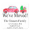 We've Moved Car and Christmas gifts address