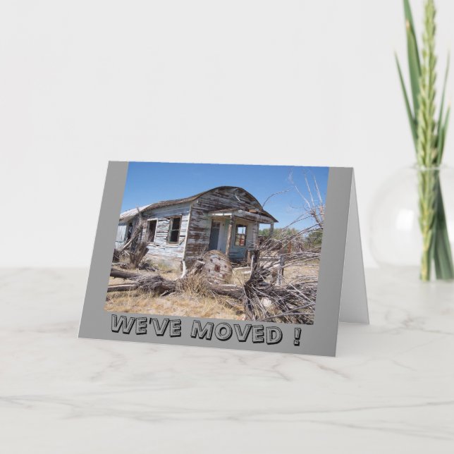 We've Moved ! cards - Customised (Front)