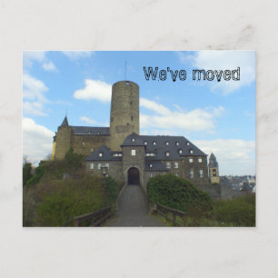 We've moved - castle motive cards