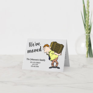 We've moved change of address announcement card