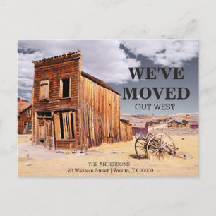 we've moved   change of address announcement postcard