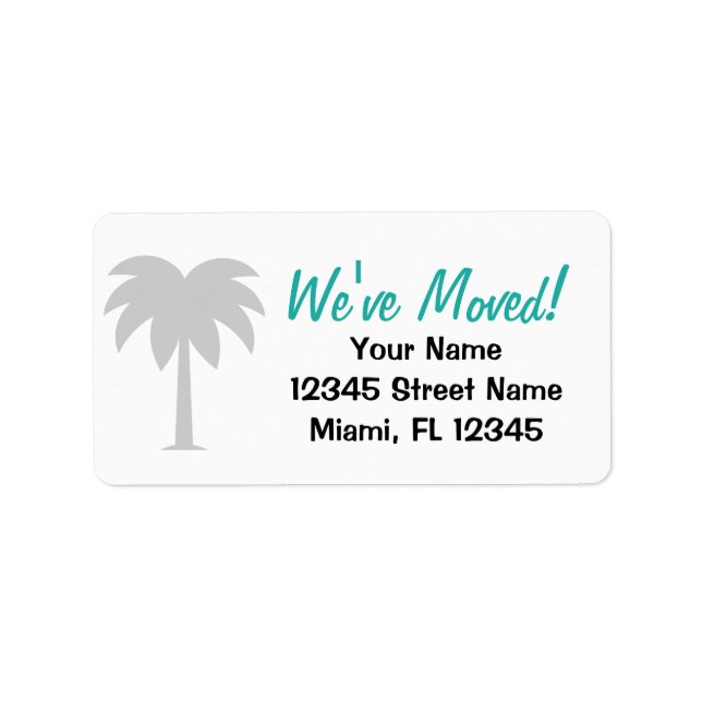 We've moved change of address labels for new home (Front)